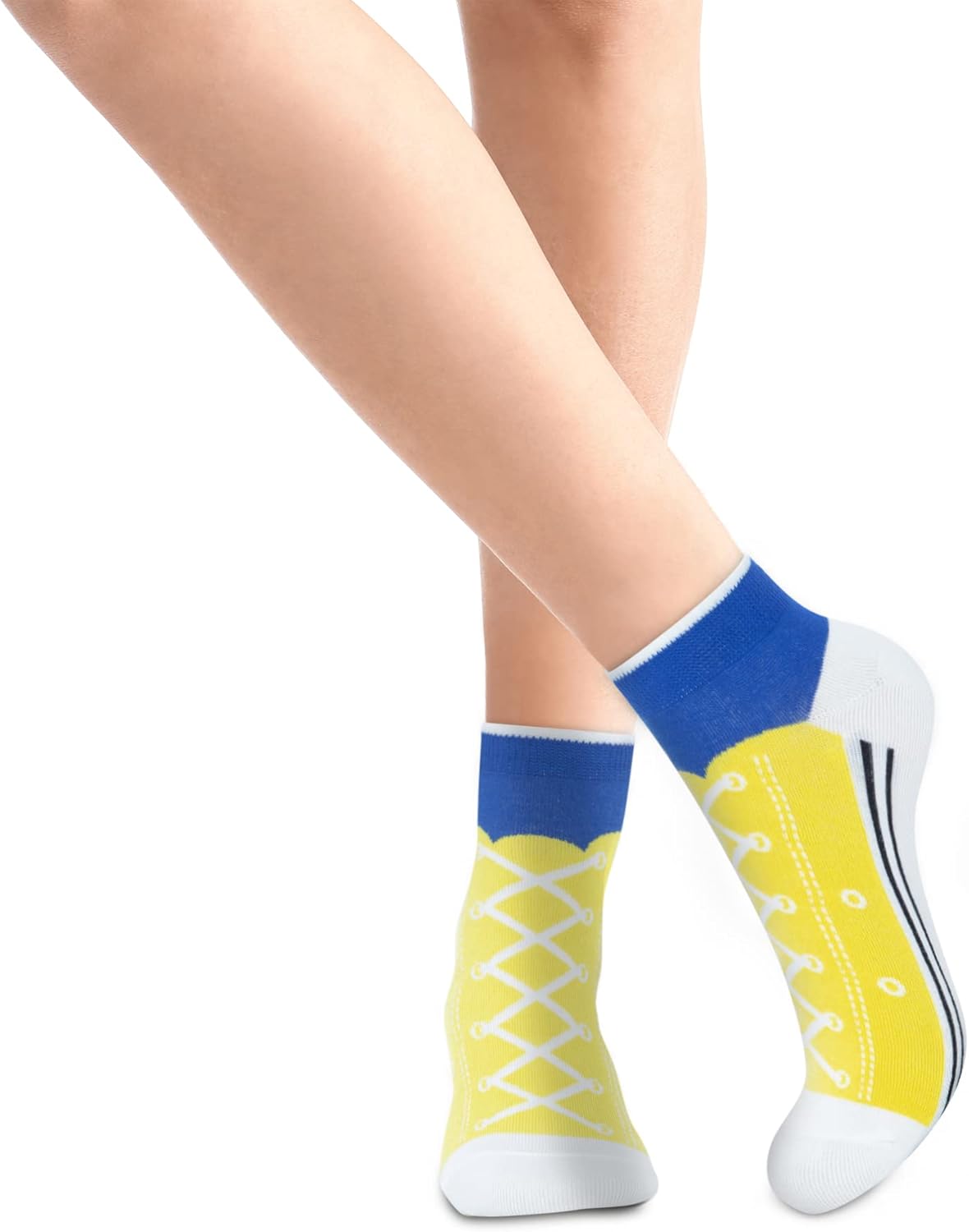 KONY Women’s 5 Pack Lightweight Cotton (86%) Novelty Low Cut Socks Cool Sneakers Ankle Socks Fun Gifts Idea Size 6-10