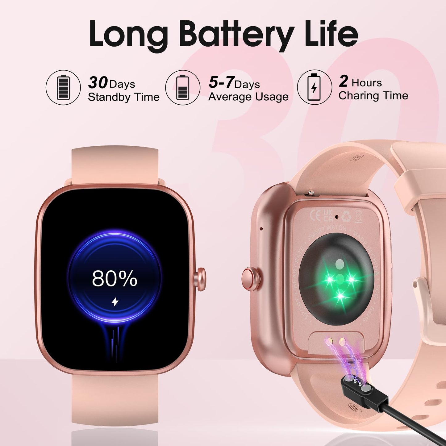 Smart Watch, 1.91" HD Screen Smartwatch for Men Women(Answer/Make Call), Fitness Watch with Heart Rate/Sleep Monitor/Steps Monitor, 110+ Sports Modes, IP68 Waterproof Activity Trackers for Android iOS