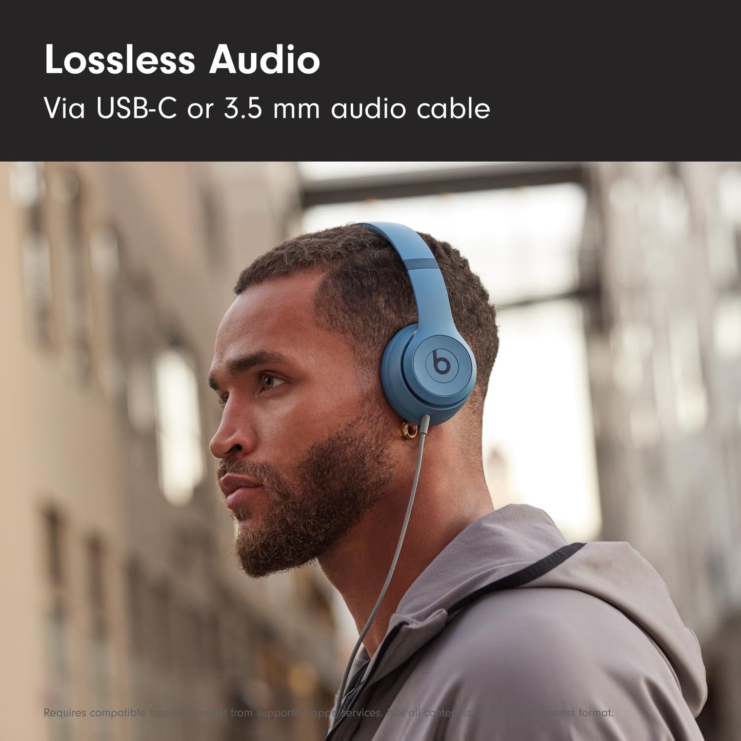 Beats Solo 4 - Wireless Bluetooth On-Ear Headphones, Apple & Android Compatible, Up to 50 Hours of Battery Life - Matte Black