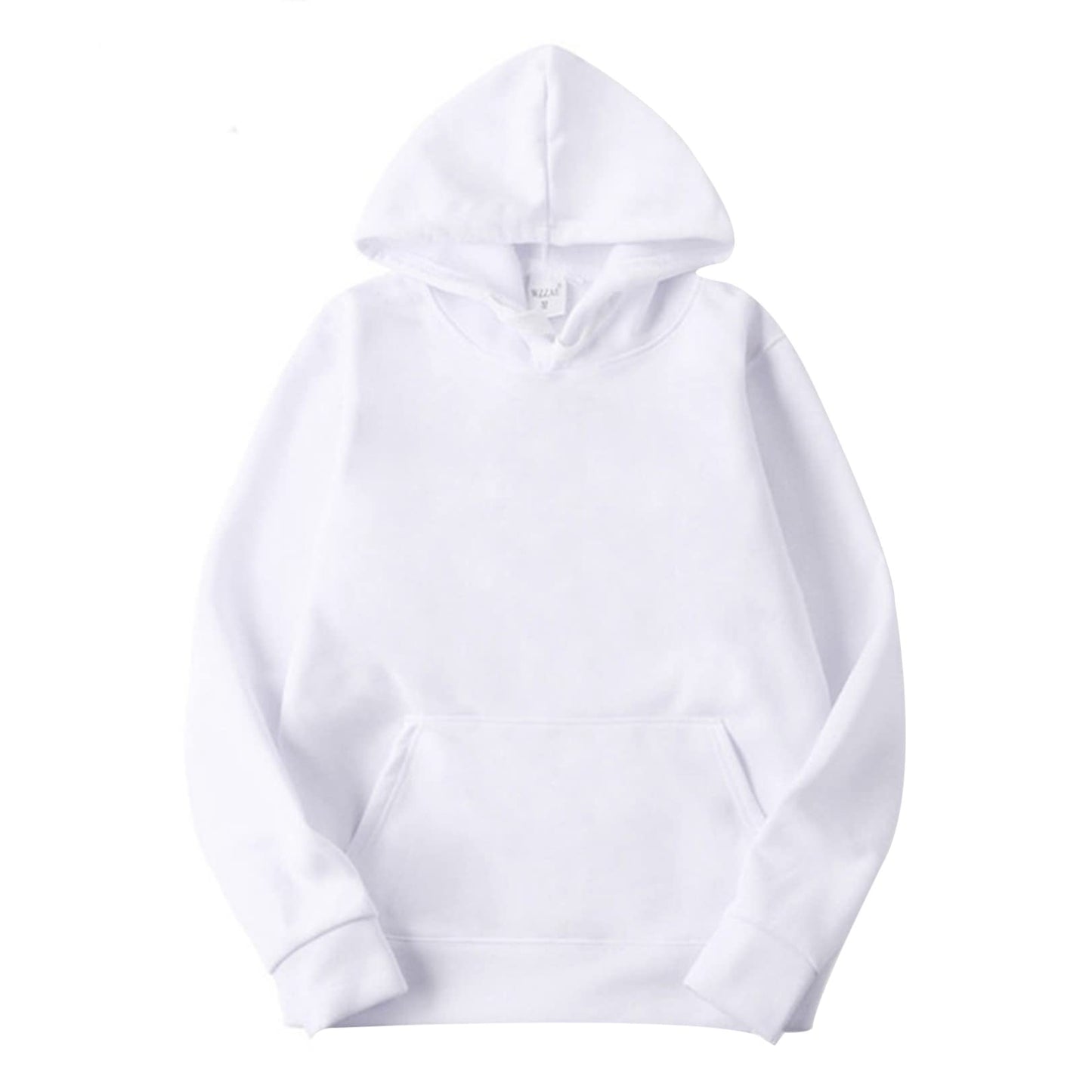 JEATHA Unisex Mens Long Sleeves Drawstring Plain Hooded Sweatshirt Pullover Solid Hoodie Top Undershirt