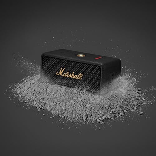 Marshall Emberton II Portable Bluetooth Speaker, Black & Brass