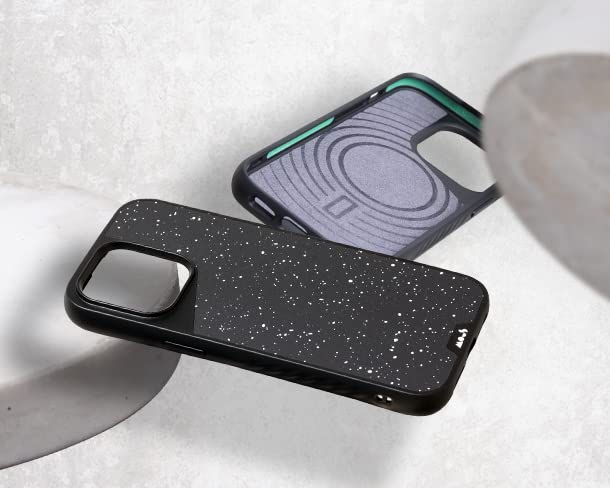 Mous - Case for iPhone 14 - Black Leather - Limitless 5.0 - Protective iPhone 14 Case MagSafe Compatible - Shockproof Phone Cover