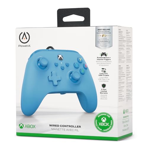 PowerA Wired Controller For Xbox Series X|S - Black, Gamepad, Video Game Controller Works with Xbox One