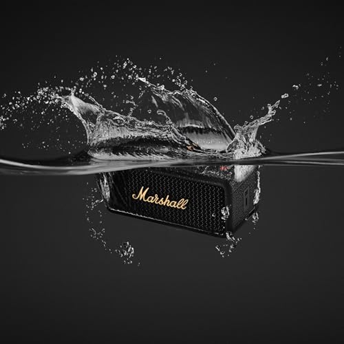 Marshall Emberton II Portable Bluetooth Speaker, Black & Brass