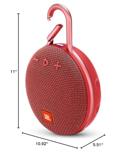 JBL Clip 3, Black - Waterproof, Durable & Portable Bluetooth Speaker - Up to 10 Hours of Play - Includes Noise-Cancelling Speakerphone & Wireless Streaming