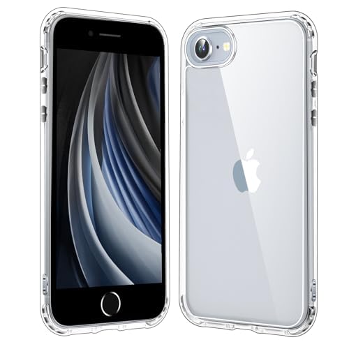 Redpepper for iPhone SE Case 2022/2020 / iPhone 7/ iPhone 8 [Anti-Yellowing] Protective Shockproof Phone Case Cover 4.7 inch- Clear