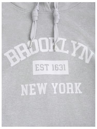 SOLY HUX Graphic Hoodies for Women Letter Print Drawstring Hooded Sweatshirt Long Sleeve Fall Pullover Tops with Pocket