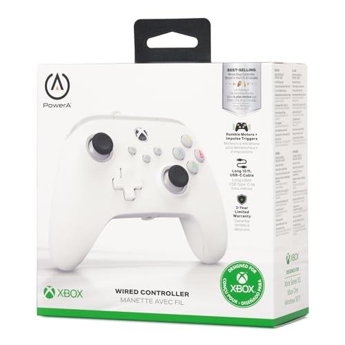 PowerA Wired Controller For Xbox Series X|S - Black, Gamepad, Video Game Controller Works with Xbox One