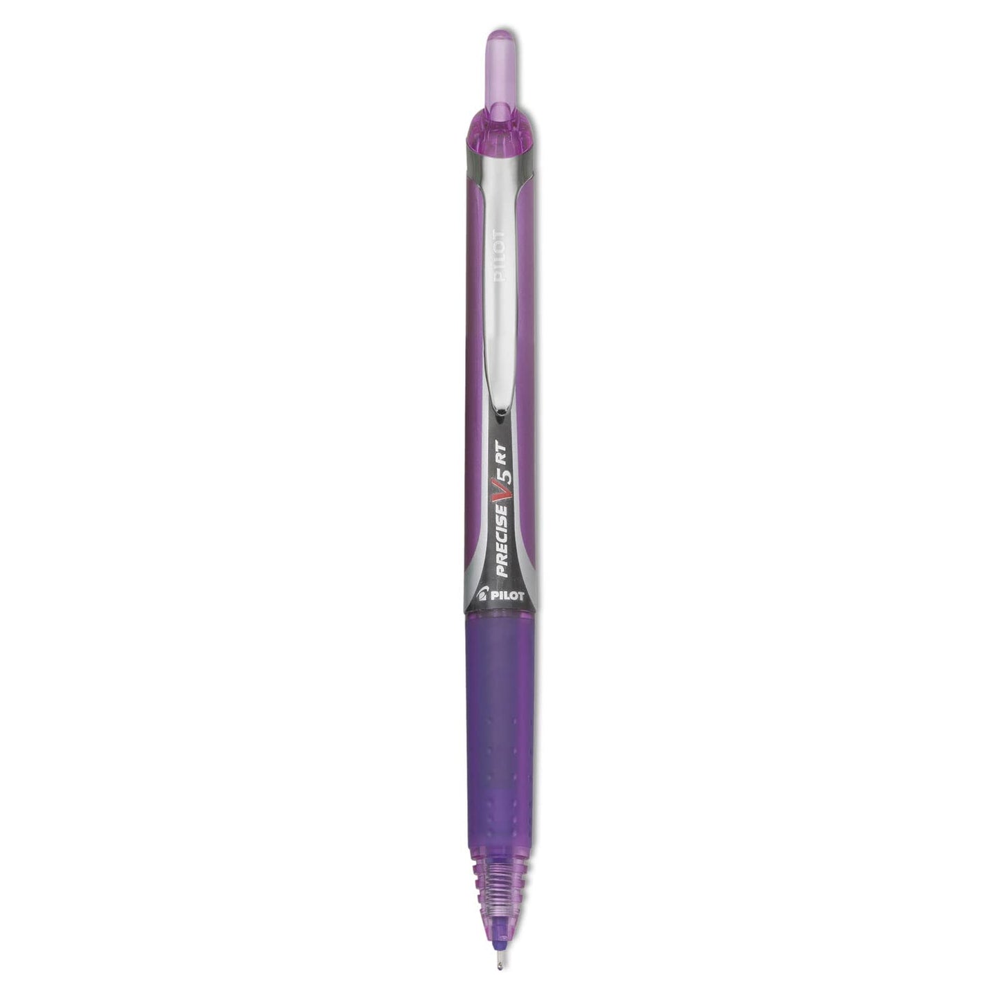 Pilot, Precise V5 RT Refillable & Retractable Rolling Ball Pens, Extra Fine Point 0.5 mm, Assorted Colors, Pack of 12
