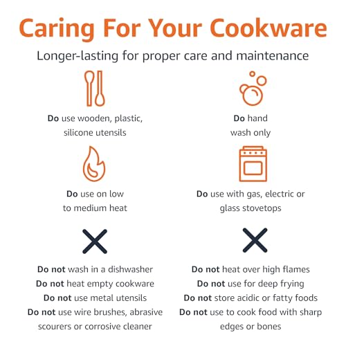 Amazon Basics Non Stick 8-Piece Kitchen Cookware Set, Includes Pots and Pans, Black