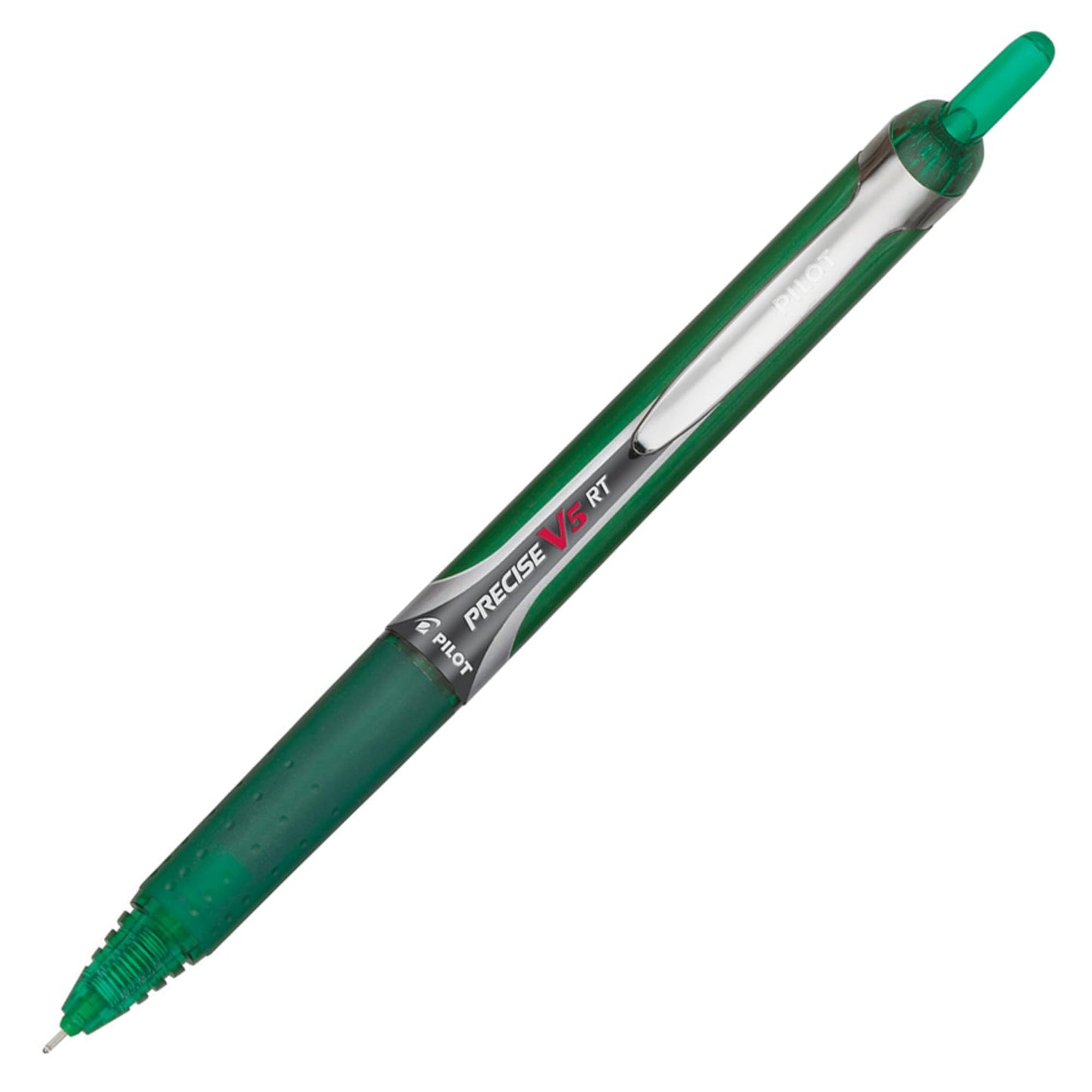Pilot, Precise V5 RT Refillable & Retractable Rolling Ball Pens, Extra Fine Point 0.5 mm, Assorted Colors, Pack of 12