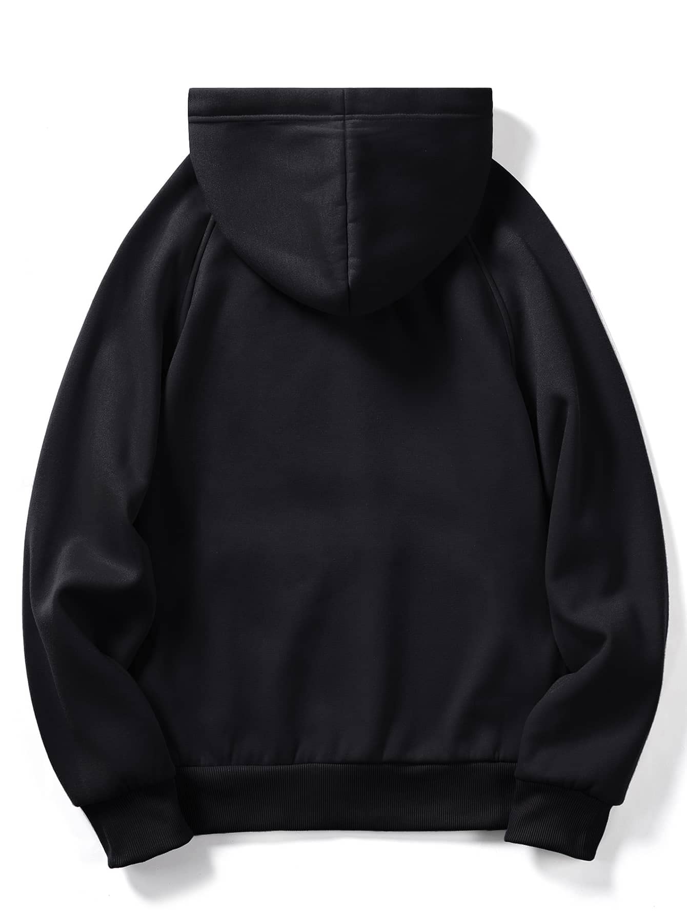 Floerns Men's Graphic Print Long Sleeve Drawstring Hoodie Pullover Sweatshirt