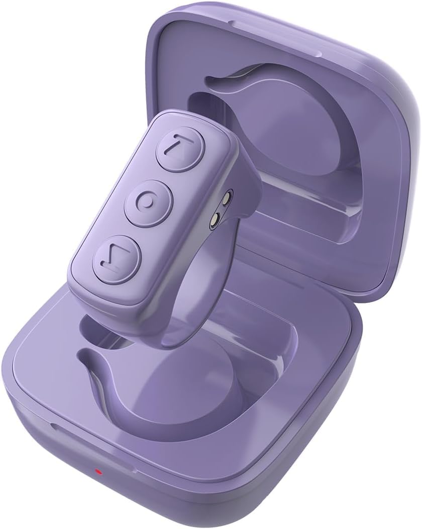 Remote Control for TikTok, Page Turner for Kindle App, Bluetooth Camera Video Recording Remote, Scrolling Ring for TIK Tok, iPhone, iPad, iOS, Android - Pink
