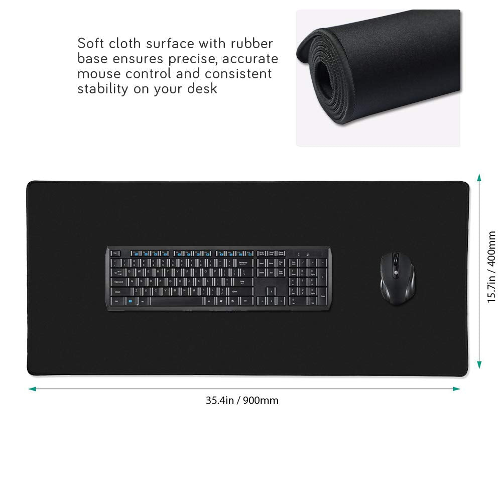 XXL Professional Large Mouse Pad & Computer Game Mouse Mat (35.4x15.7x0.1IN, Map) (90 * 40 Map)