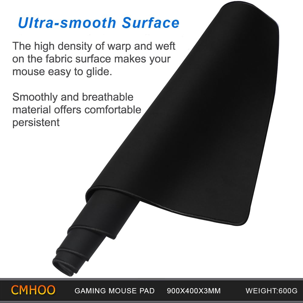 XXL Professional Large Mouse Pad & Computer Game Mouse Mat (35.4x15.7x0.1IN, Map) (90 * 40 Map)