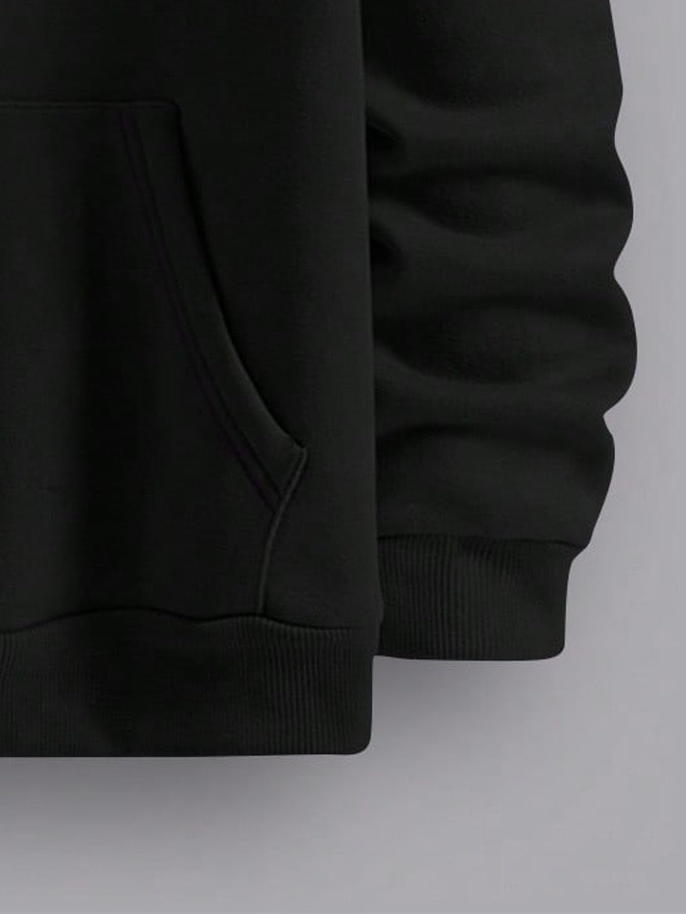 Floerns Men's Graphic Print Long Sleeve Drawstring Hoodie Pullover Sweatshirt