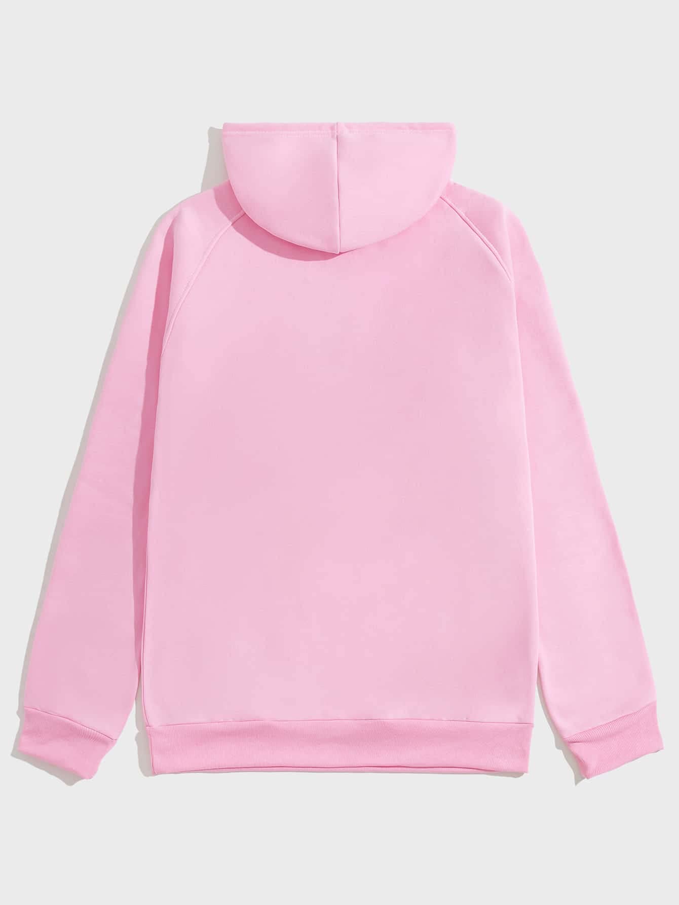 Floerns Men's Graphic Print Long Sleeve Drawstring Hoodie Pullover Sweatshirt