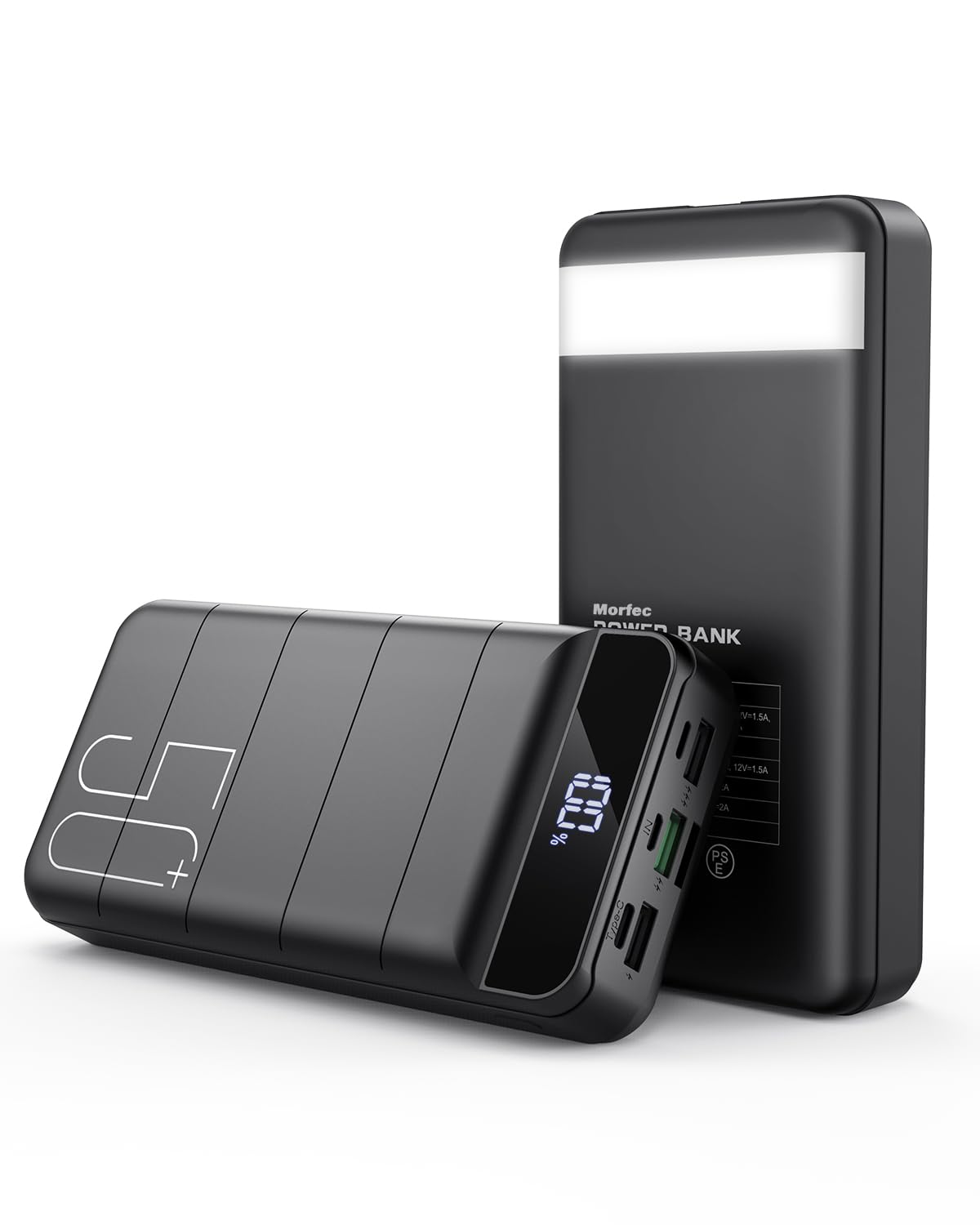 Power Bank Fast Charging 50000mAh - 22.5W Portable Charger USB C Quick Charge with 4 Outputs & 3 Inputs LED Display Huge Capacity External Battery Pack for iPhone, Samsung, iPad etc