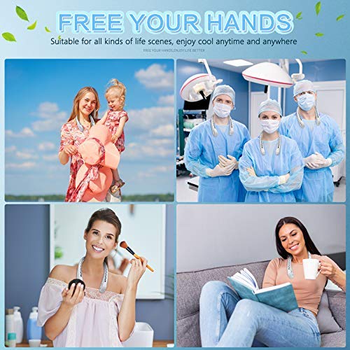 DGLK The Portable Neck Fan From Popular Earphone Design,The Leafless Neck Fan Perfect For Personal Fan，with Features，Mini Fan, Ultra-Quiet, Battery Powered Fan, Suitable For Outdoor Sports