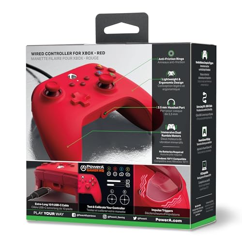 PowerA Wired Controller For Xbox Series X|S - Black, Gamepad, Video Game Controller Works with Xbox One