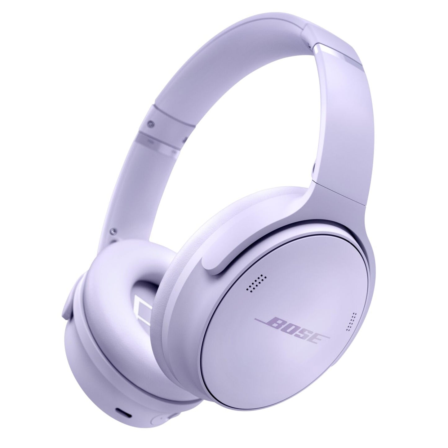 Bose QuietComfort Bluetooth Headphones, Wireless Headphones, Over Ear Noise Cancelling Headphones with Mic, Up To 24 Hours of Battery Life, White Smoke