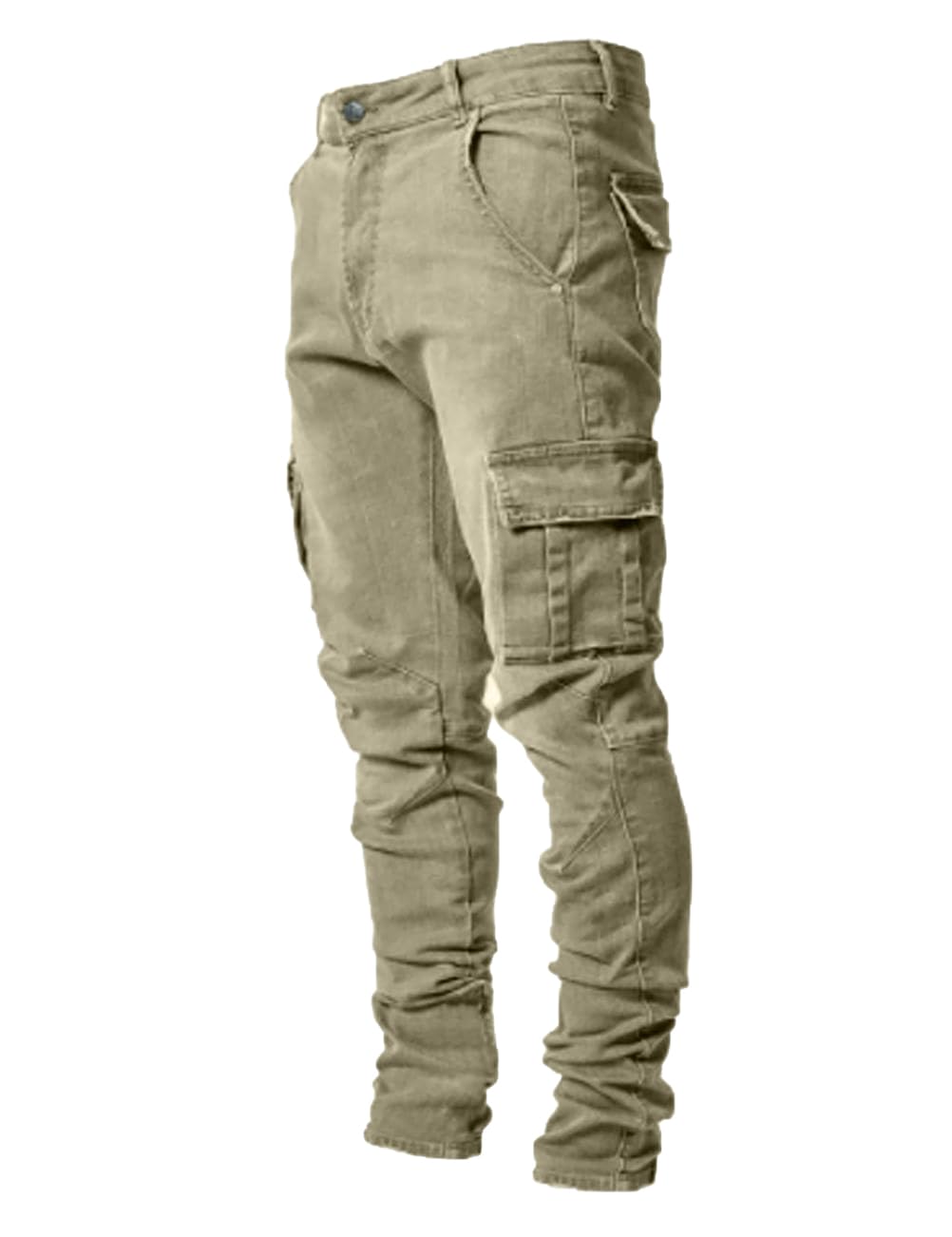 HUNGSON Men's Slim Fit Stretch Jeans Ripped Skinny Jeans for Men, Distressed Straight Leg Fashion Comfort Flex Waist Pants