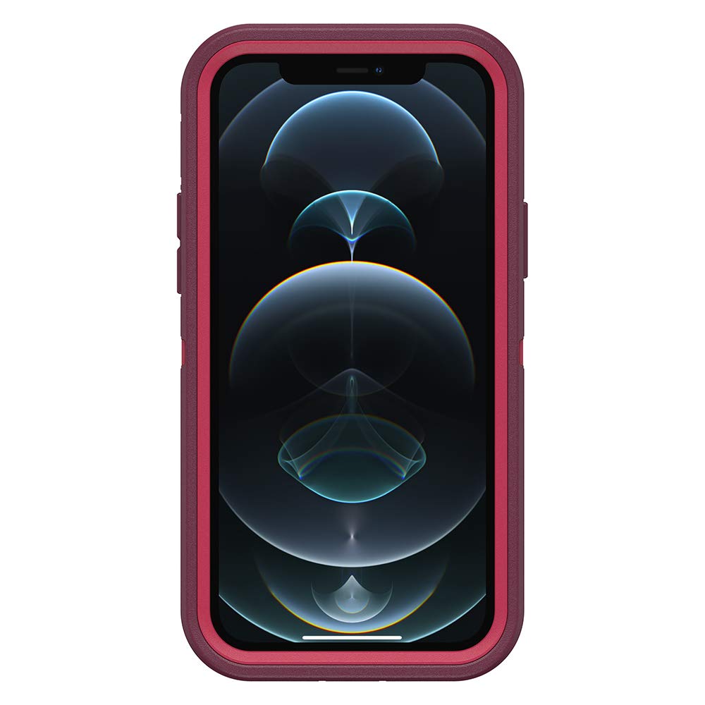 OtterBox iPhone 12 & iPhone 12 Pro Defender Series Case - Black, Rugged & Durable, with Port Protection, Includes Holster Clip Kickstand