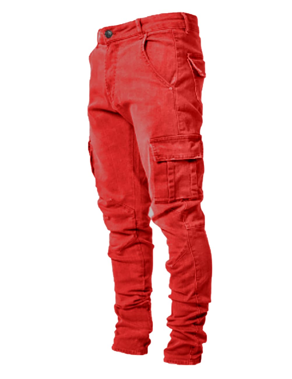 HUNGSON Men's Slim Fit Stretch Jeans Ripped Skinny Jeans for Men, Distressed Straight Leg Fashion Comfort Flex Waist Pants