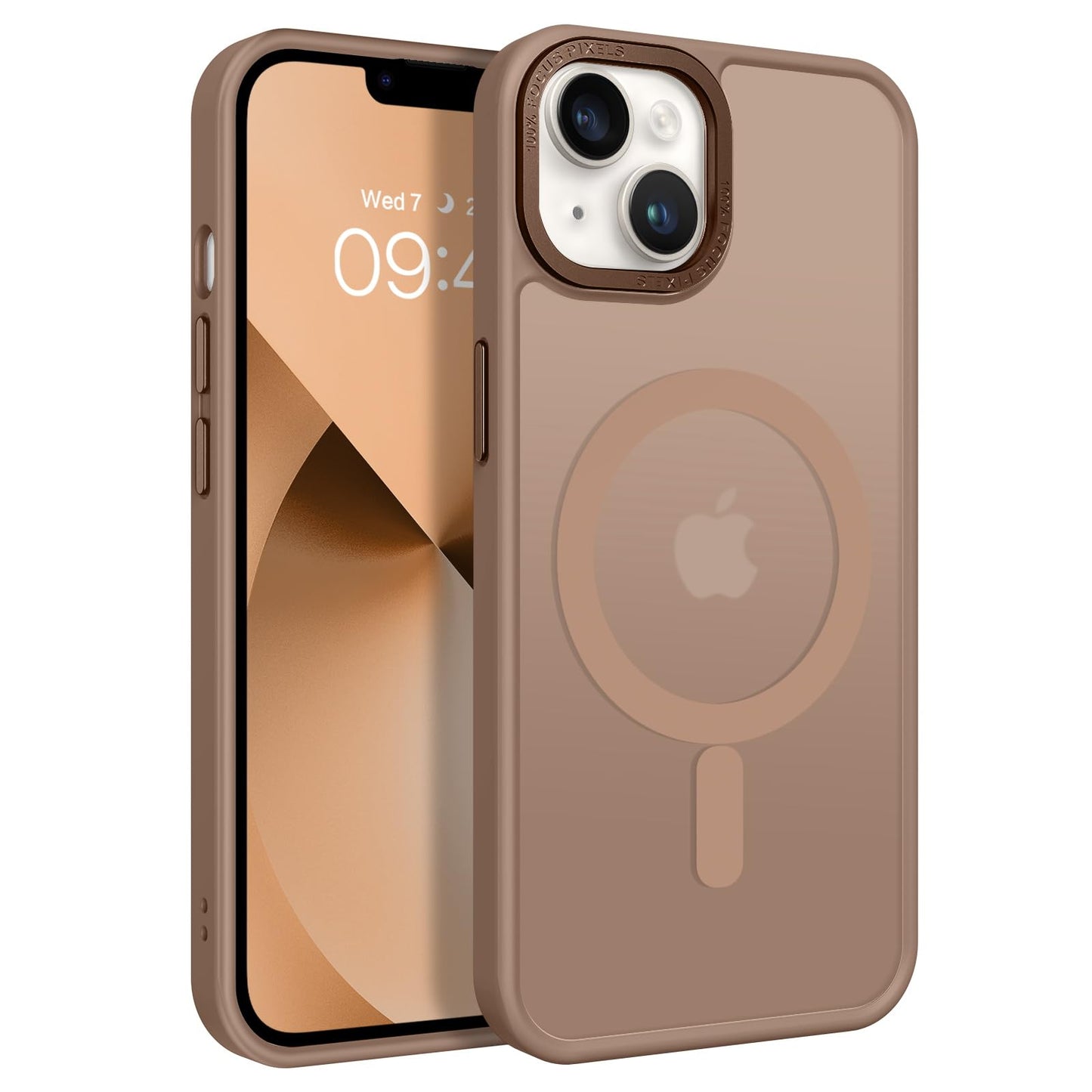 BENTOBEN Magnetic for iPhone 13 Case & iPhone 14 Case [Compatible with Magsafe] Translucent Matte Phone Case iPhone 13/14 Slim Fit Shockproof Women Men Protective Cover for iPhone 13/14 6.1", Hot Pink