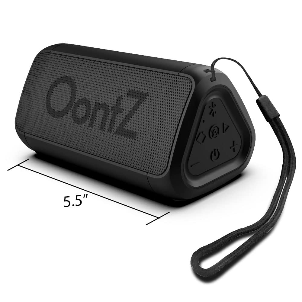 OontZ Angle 3 Bluetooth 5.4 Speaker, up to 100 ft Wireless Range, up to 24 Hrs Playtime, Portable Small Speaker for iPhone, Android Phones, Crystal Clear Sound, IPX5 Portable Bluetooth Speaker, Black