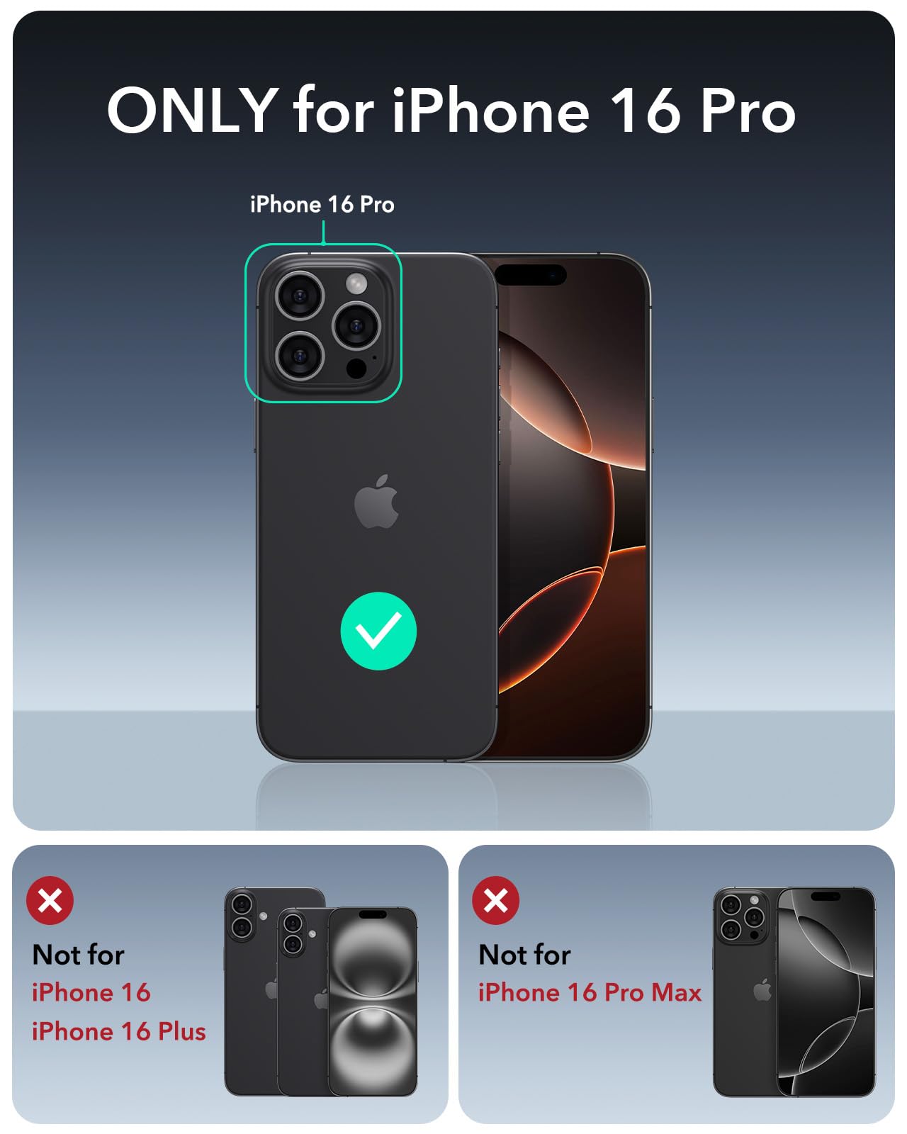 ESR Air Armor Case, Compatible with iPhone 13 Pro Max Case, Military-Grade Drop Protection, Shock-Absorbing Corners, Yellowing-Resistant Hard Back, Scratch Resistant, Clear