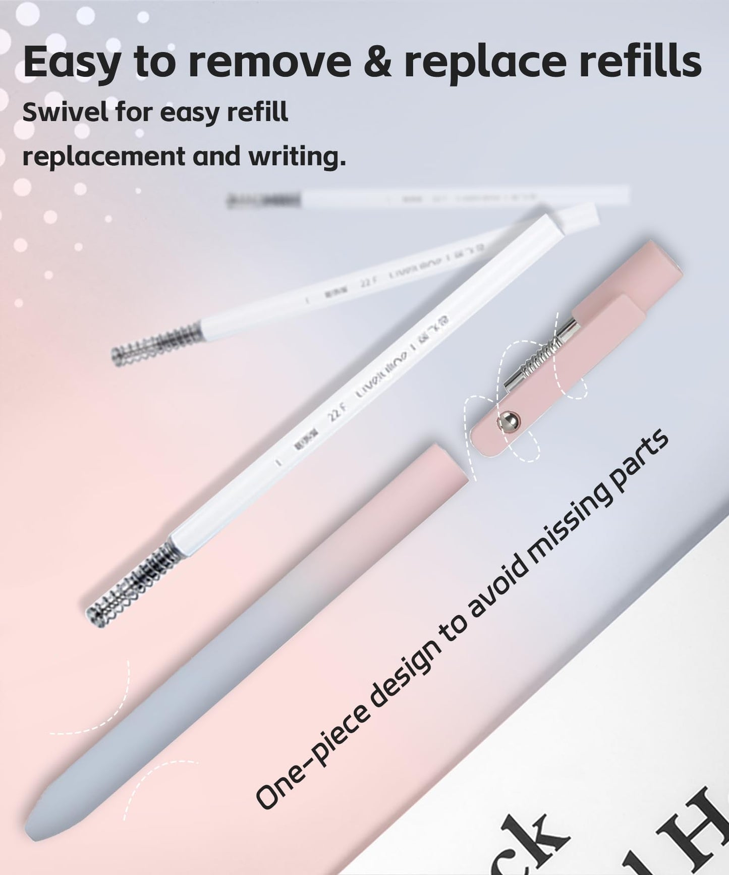 Gel Pens,6 Pcs 0.5mm Fine Point Black Ink Pens With Smooth Writing,Quick Dry Pens For Journaling,Nurse Aesthetic Pens,Office School Supplies for Men Women Student(Black Gray White)