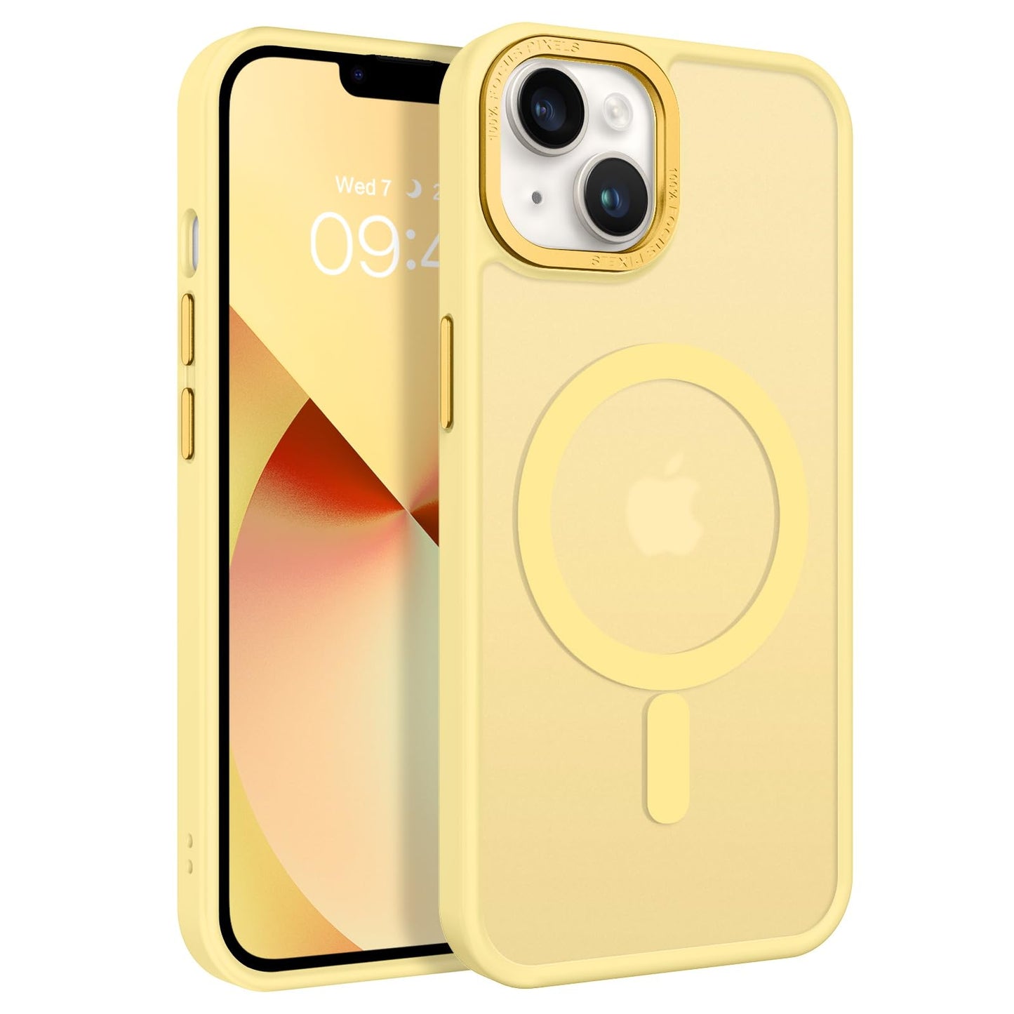 BENTOBEN Magnetic for iPhone 13 Case & iPhone 14 Case [Compatible with Magsafe] Translucent Matte Phone Case iPhone 13/14 Slim Fit Shockproof Women Men Protective Cover for iPhone 13/14 6.1", Hot Pink