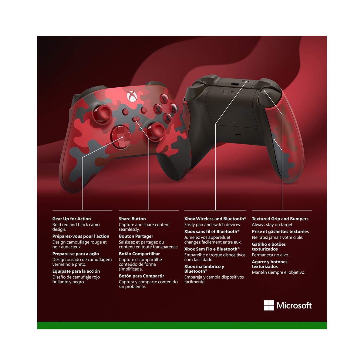 Xbox Wireless Controller – Daystrike Camo Special Edition for Xbox Series X|S, Xbox One, and Windows 10 Devices