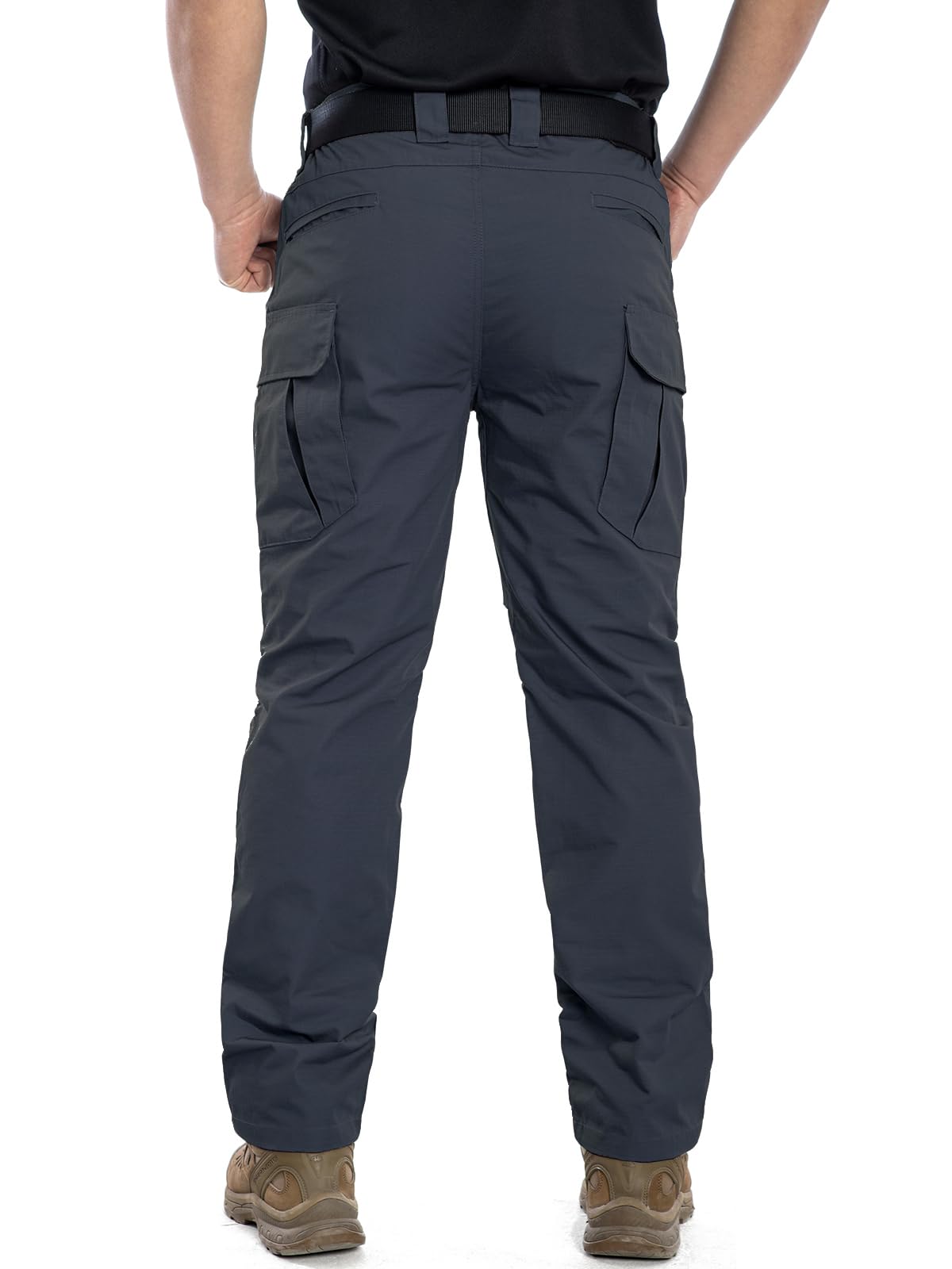 NAVEKULL Men's Outdoor Tactical Pants Rip Stop Lightweight Waterproof Military Combat Cargo Work Hiking Pants