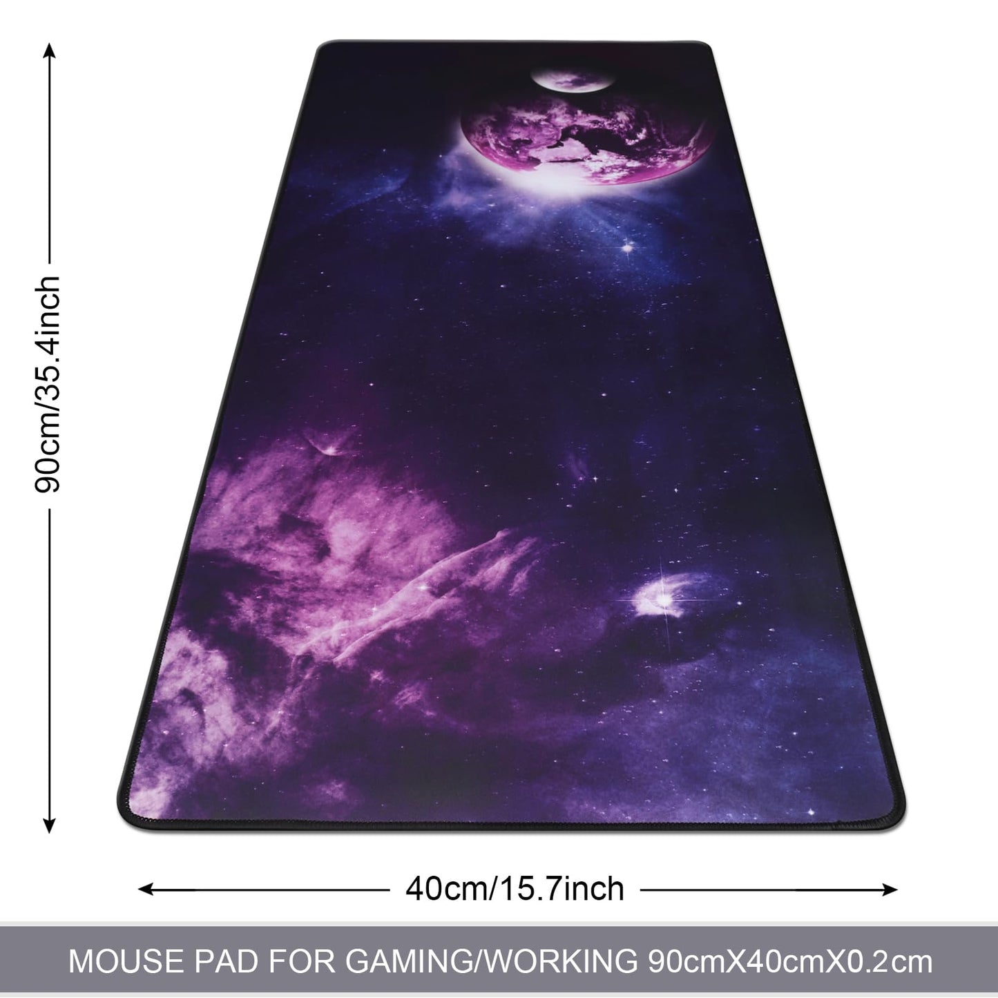 XXL Professional Large Mouse Pad & Computer Game Mouse Mat (35.4x15.7x0.1IN, Map) (90 * 40 Map)