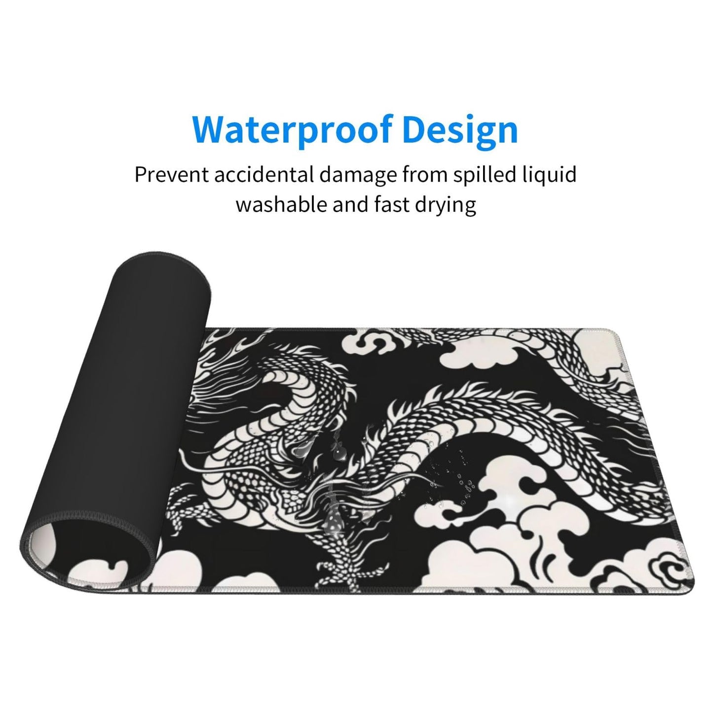 Japanese Mouse Pad, Large Japanese Desk Mat, XL Anime Gaming Keyboard Mat, Non-Slip Rubber Base, Big Extended Desk Protector for Home Office, 31.5”x11.8”