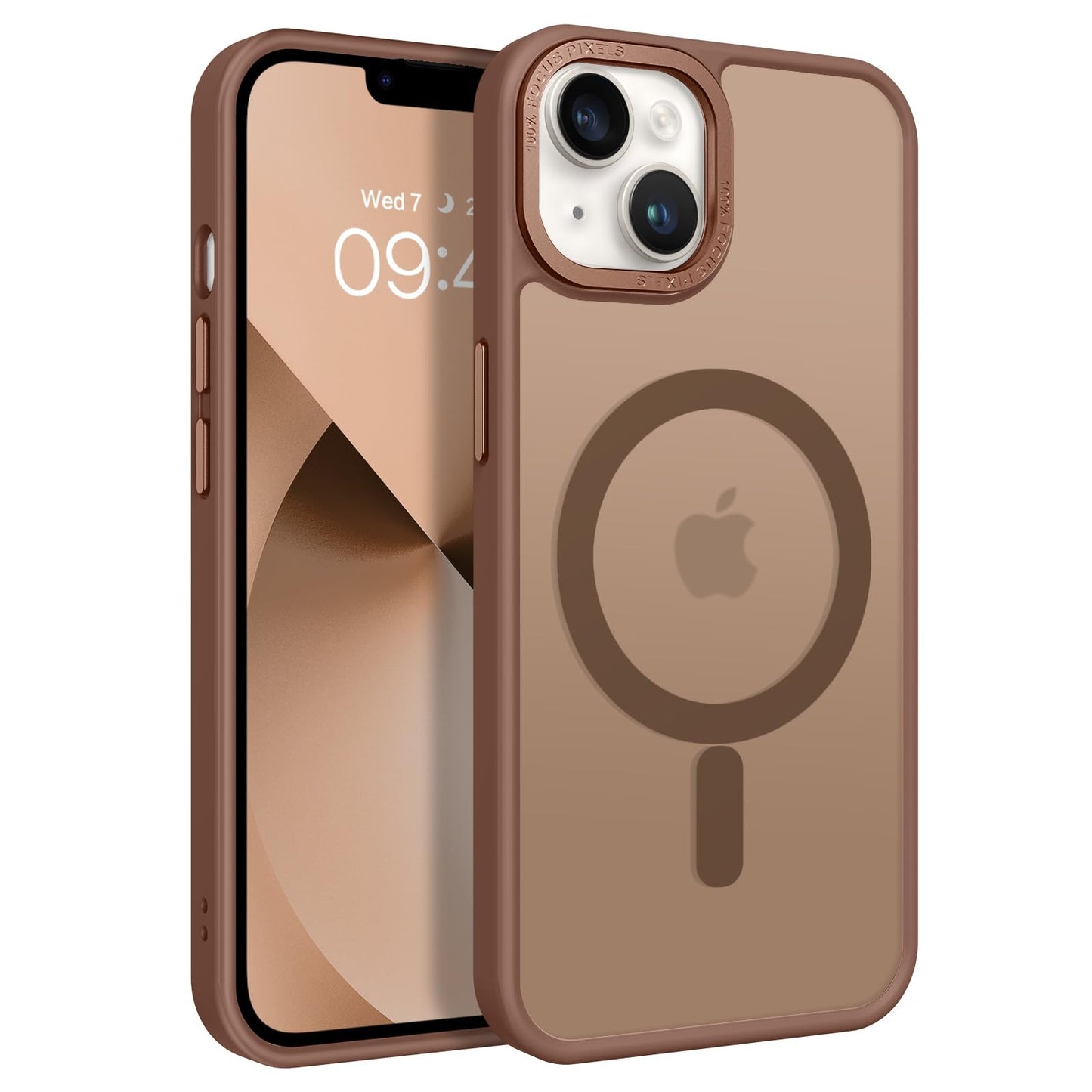BENTOBEN Magnetic for iPhone 13 Case & iPhone 14 Case [Compatible with Magsafe] Translucent Matte Phone Case iPhone 13/14 Slim Fit Shockproof Women Men Protective Cover for iPhone 13/14 6.1", Hot Pink