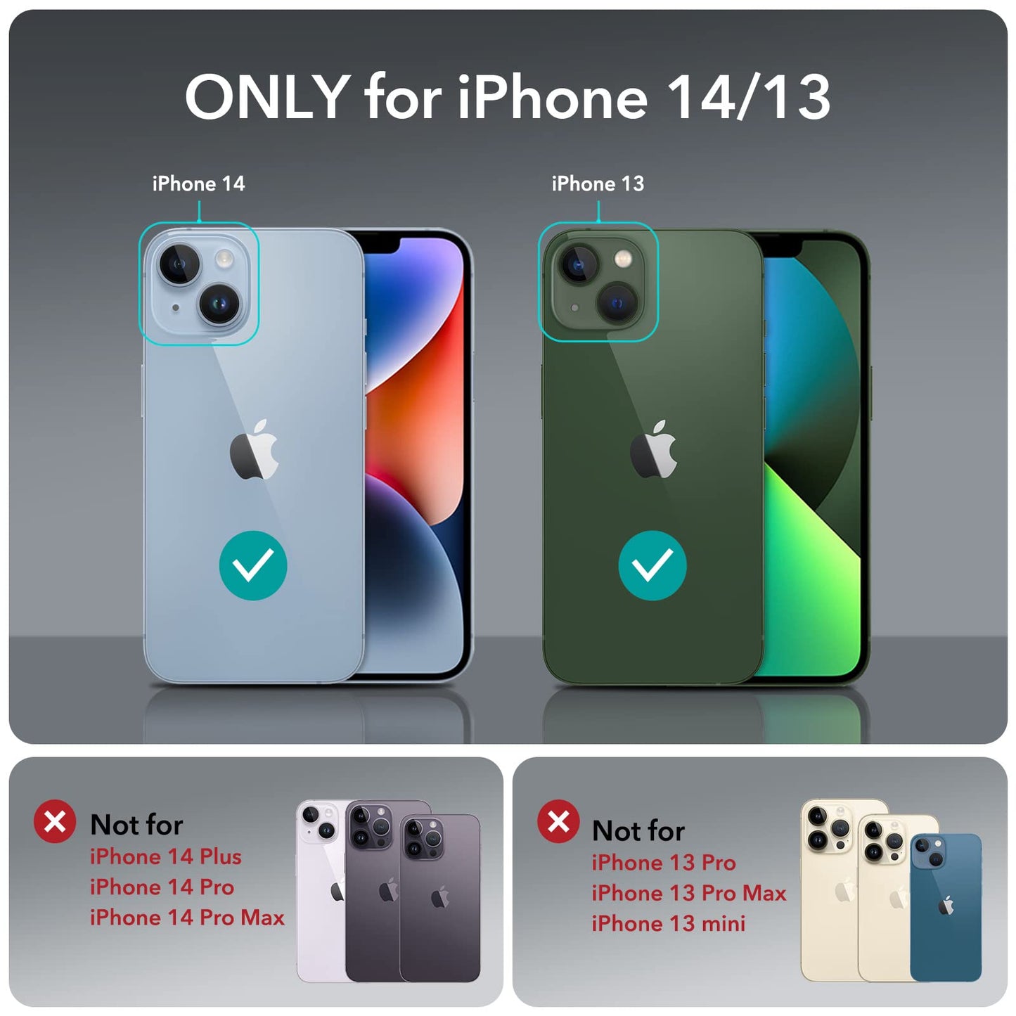 ESR Air Armor Case, Compatible with iPhone 13 Pro Max Case, Military-Grade Drop Protection, Shock-Absorbing Corners, Yellowing-Resistant Hard Back, Scratch Resistant, Clear