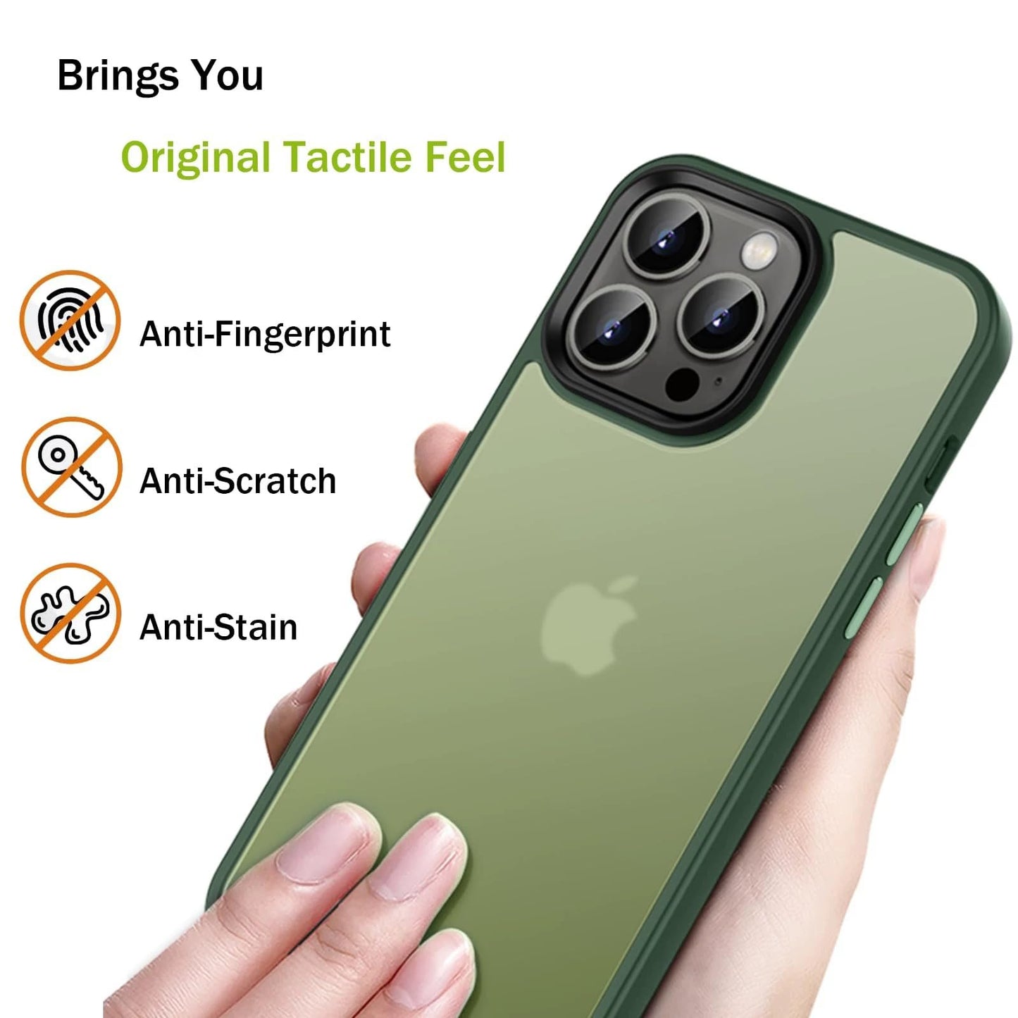 Designed for iPhone 12 & iPhone 12 Pro Case, [Support Wireless Charging] Silicone Soft Anti-Scratch Shockproof Protective Slim Translucent Phone Case for iPhone 12/12 Pro 6.1 inch,Green