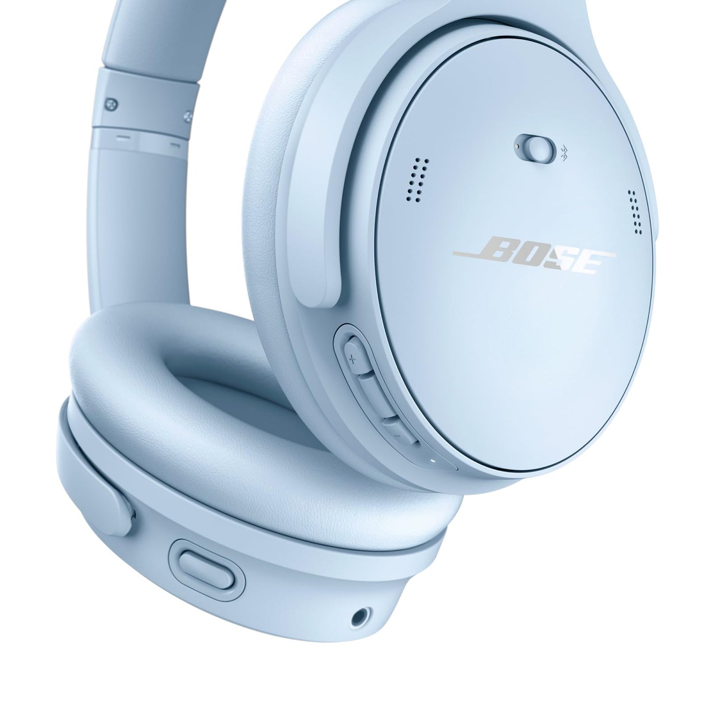 Bose QuietComfort Bluetooth Headphones, Wireless Headphones, Over Ear Noise Cancelling Headphones with Mic, Up To 24 Hours of Battery Life, White Smoke