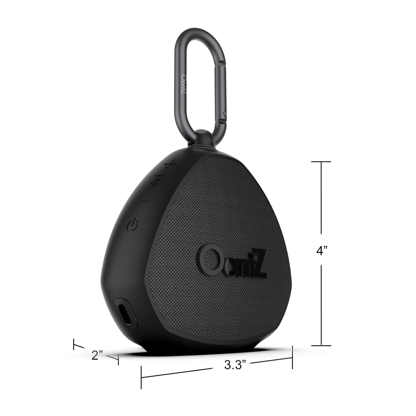 OontZ Angle 3 Bluetooth 5.4 Speaker, up to 100 ft Wireless Range, up to 24 Hrs Playtime, Portable Small Speaker for iPhone, Android Phones, Crystal Clear Sound, IPX5 Portable Bluetooth Speaker, Black