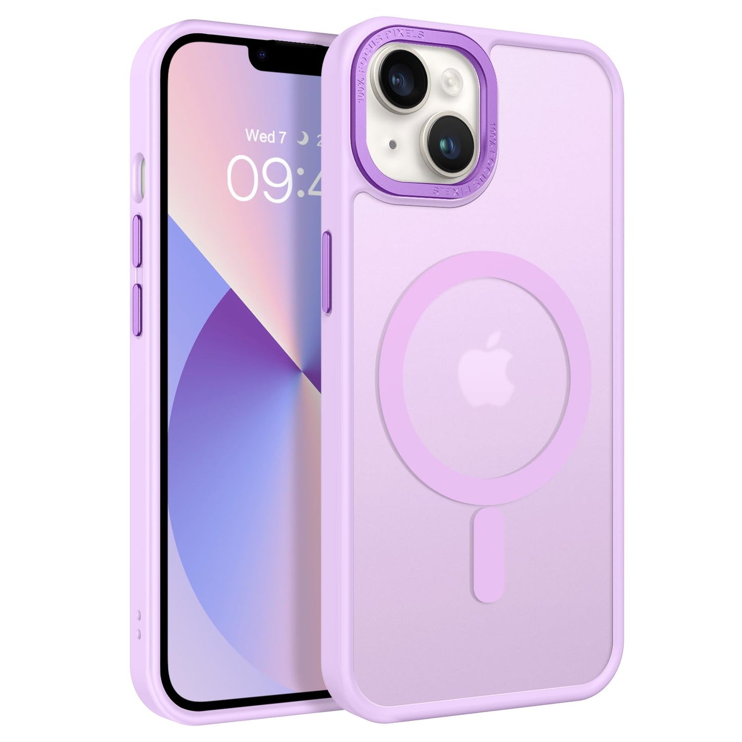 BENTOBEN Magnetic for iPhone 13 Case & iPhone 14 Case [Compatible with Magsafe] Translucent Matte Phone Case iPhone 13/14 Slim Fit Shockproof Women Men Protective Cover for iPhone 13/14 6.1", Hot Pink