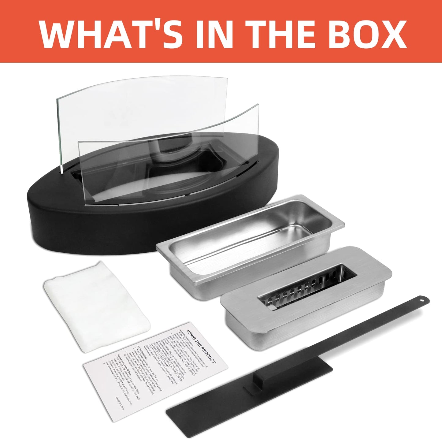 2024 New Tabletop Fire Pit,Woodgrain Portable Table Top Firepit Outdoor Indoor Table top Fireplace Smores Maker for Family Dinner Party Patio Balcony Backyard Housewarming Table Decor