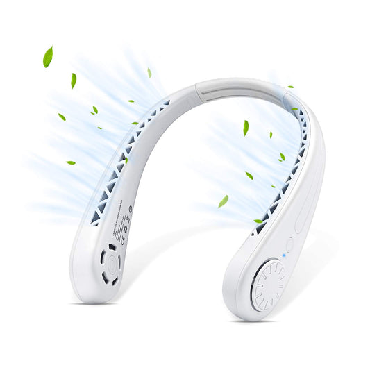 DGLK The Portable Neck Fan From Popular Earphone Design,The Leafless Neck Fan Perfect For Personal Fan，with Features，Mini Fan, Ultra-Quiet, Battery Powered Fan, Suitable For Outdoor Sports