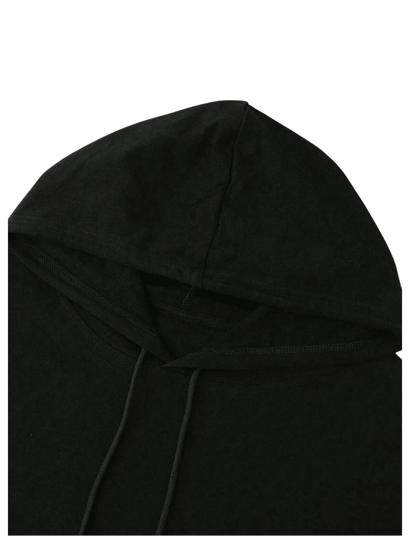 Floerns Men's Graphic Print Long Sleeve Drawstring Hoodie Pullover Sweatshirt