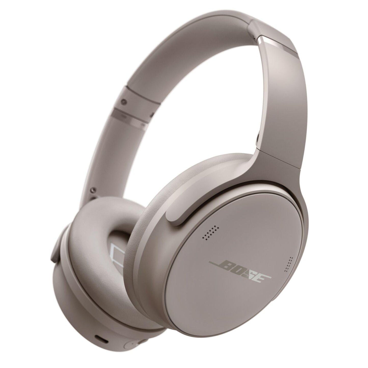 Bose QuietComfort Bluetooth Headphones, Wireless Headphones, Over Ear Noise Cancelling Headphones with Mic, Up To 24 Hours of Battery Life, White Smoke