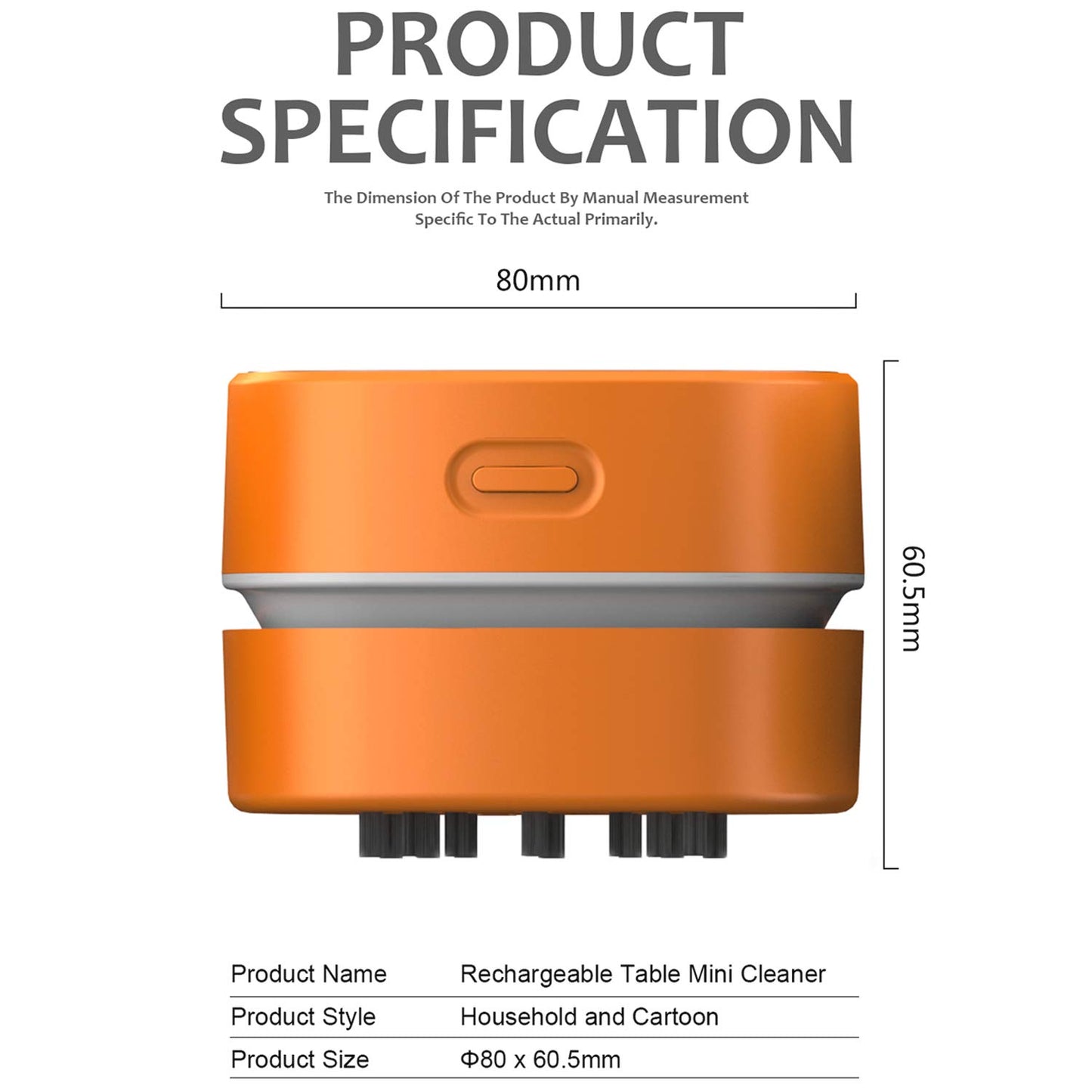 ODISTAR Desktop Vacuum Cleaner, Mini Table dust Sweeper Energy Saving,High Endurance up to 90 mins,Cordless&360º Rotatable Design for Keyboard/Home/School/Office(White AA Battery)