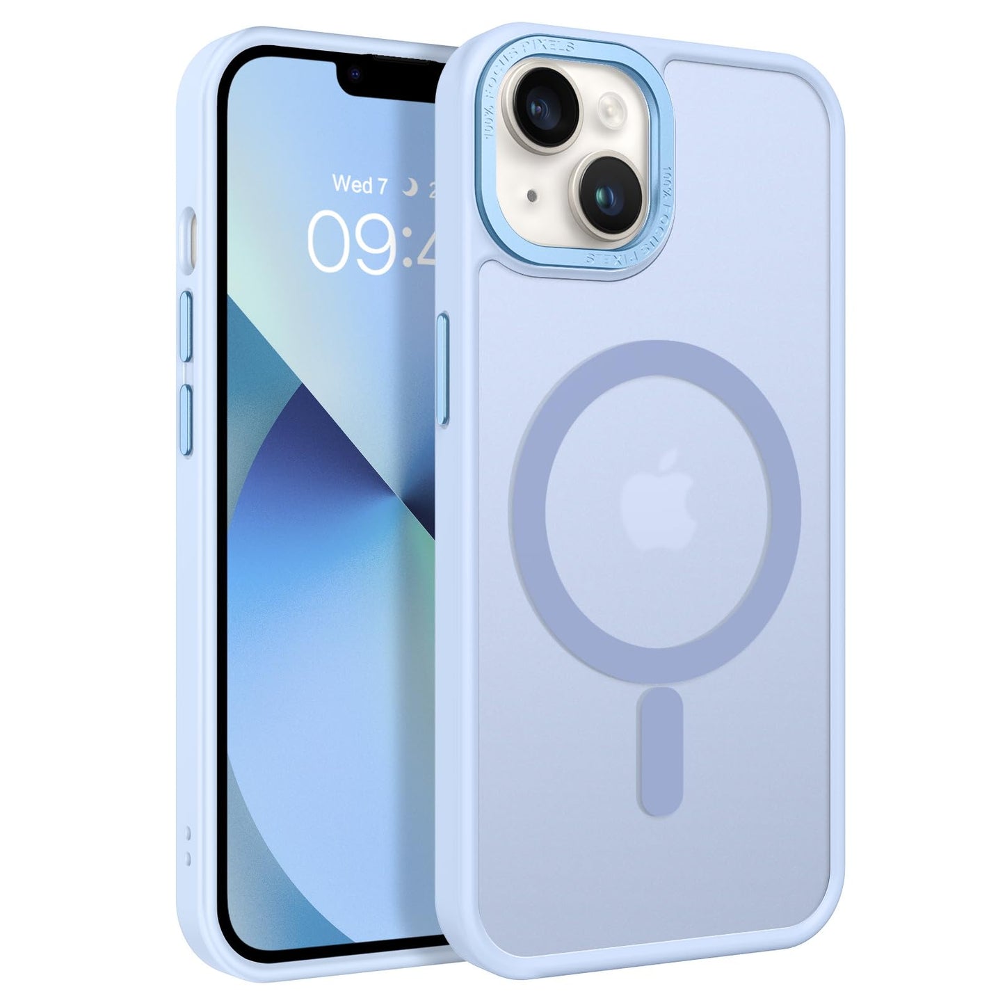 BENTOBEN Magnetic for iPhone 13 Case & iPhone 14 Case [Compatible with Magsafe] Translucent Matte Phone Case iPhone 13/14 Slim Fit Shockproof Women Men Protective Cover for iPhone 13/14 6.1", Hot Pink