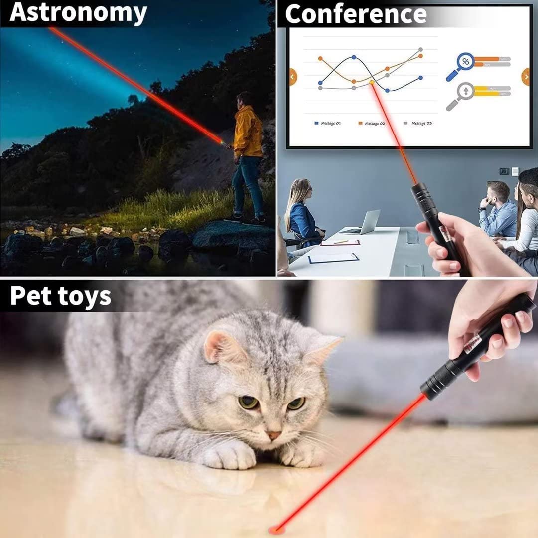 Cowjag Long Range Green Laser Pointer,Laser Pointer High Power Pen, Green Pointer Rechargeable for Hiking, Cat Laser Toy USB Charge(Green Light)